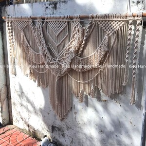 Custom tapestry, Large Macrame Headboard Decor, King Size Wall Hanging, Boho Wall Home Decor, Bedroom Decoration