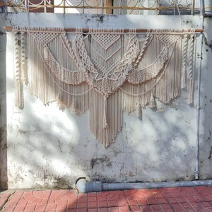 Custom tapestry, Large Macrame Headboard Decor, King Size Wall Hanging, Boho Wall Home Decor, Bedroom Decoration