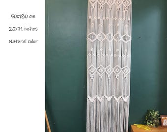 24 colors - Large Macrame Curtain Handmade Wall Hanging Tapestry Boho Doorway Decor, Boho Wall Decor, Boho Chic Art Home Decor, Hand Woven