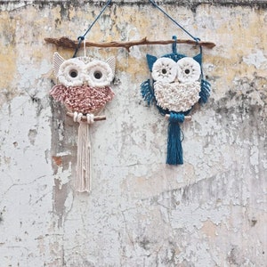 Macrame Owl Wall Hanging, Gifts for Animal Lovers