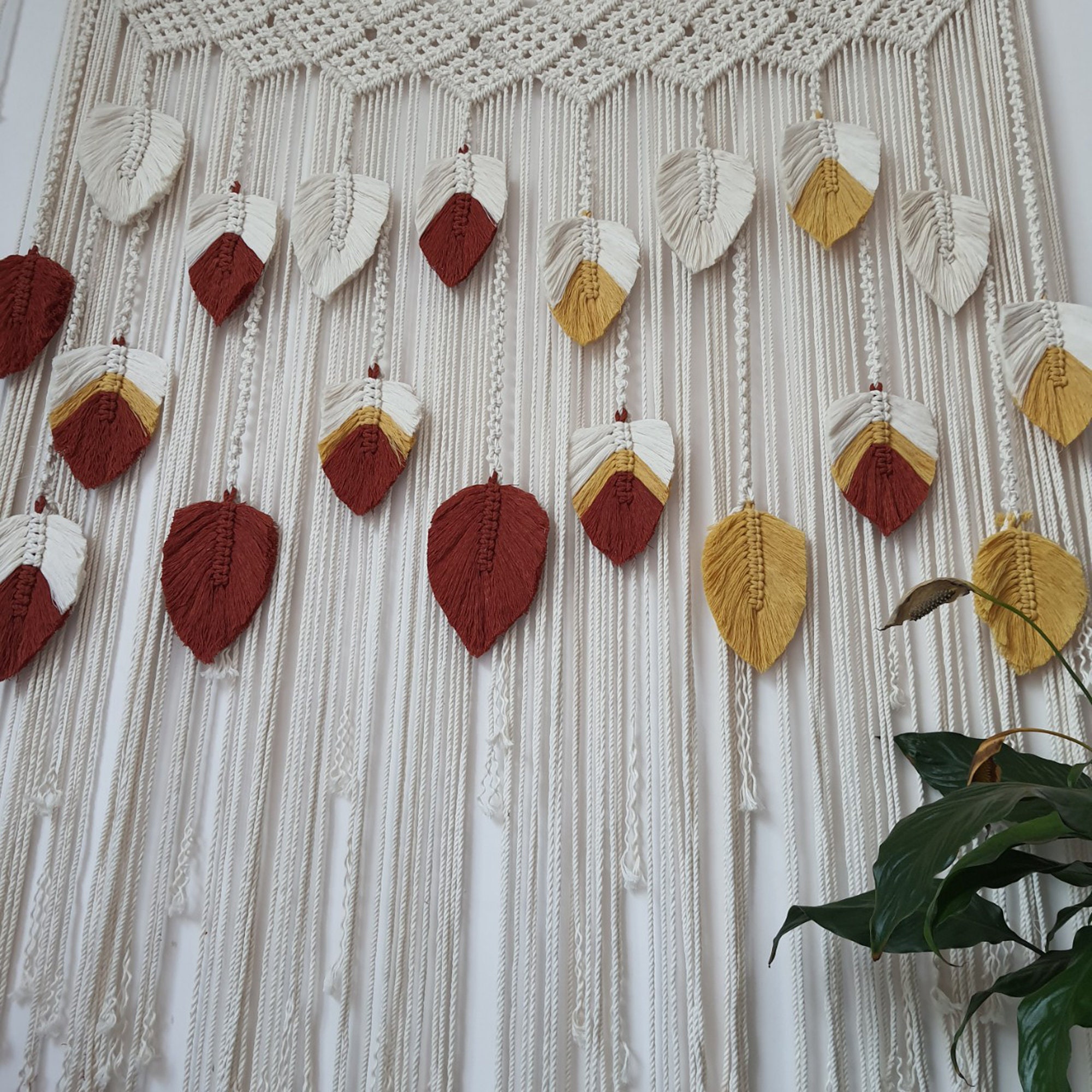 Large Macrame Curtain Pattern PDF/ Video Instruction Etsy