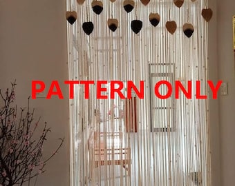 Large Macrame Curtain Pattern- PDF/ Video Instruction