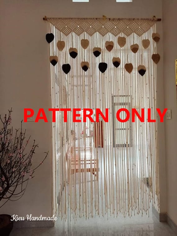 Large Macrame Curtain Pattern- PDF/ Video Instruction