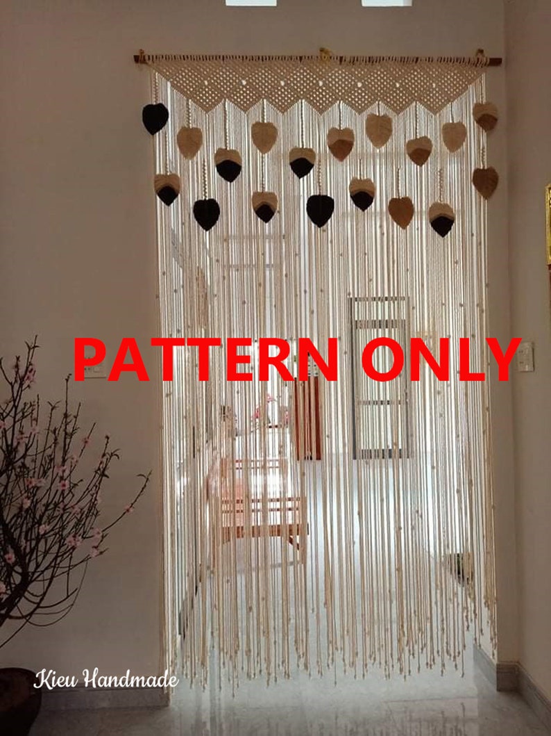 Large Macrame Curtain Pattern- PDF/ Video Instruction