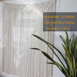 Large Macrame Curtain Pattern- PDF/ Video Instruction