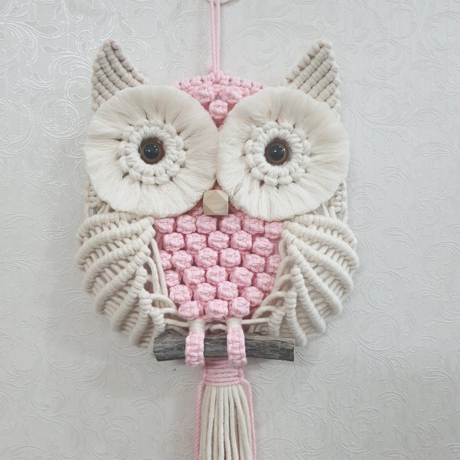 Rosa Macrame Owl Wall Art, Owl Lover Gifts Ideas - Etsy