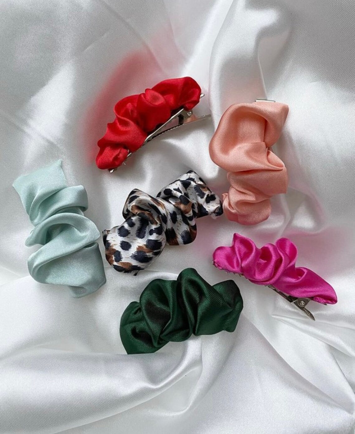 Pick and Mix Scrunchie Clips x2 Etsy