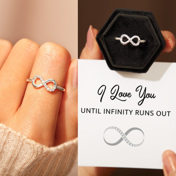 I Love You Until Infinity Runs Out Infinity Ring mother & - Etsy