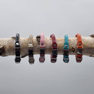 Schnellverschluss Leder Rollkragen
