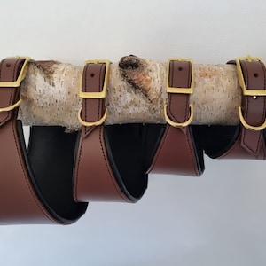 Padded leather hound collar