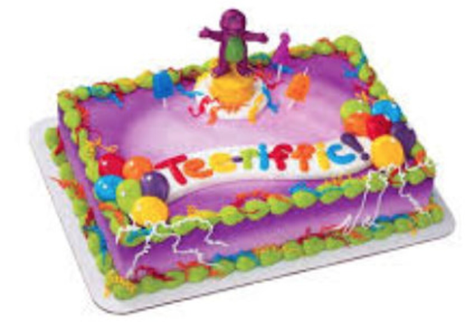 Barney Celebration Cake Kit Etsy