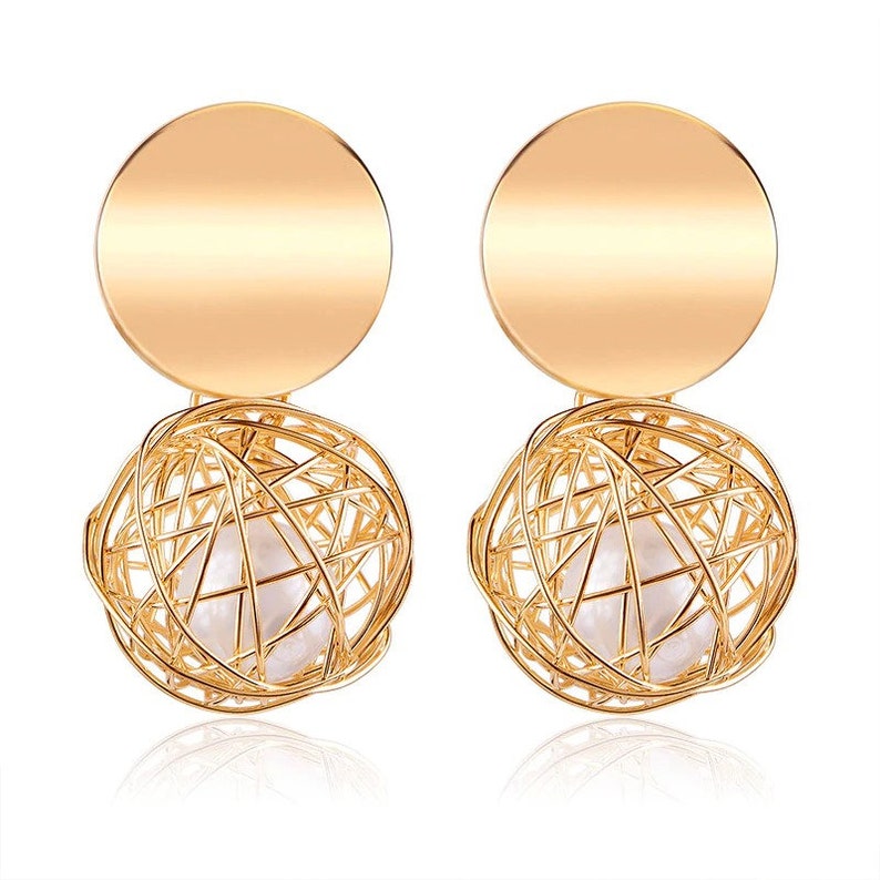 New Gold Color Earrings