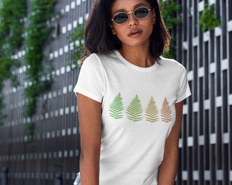 Camiseta de helecho / camiseta botánica / camiseta de vida vegetal / camiseta de naturaleza / camiseta de bosque / camiseta de yoga