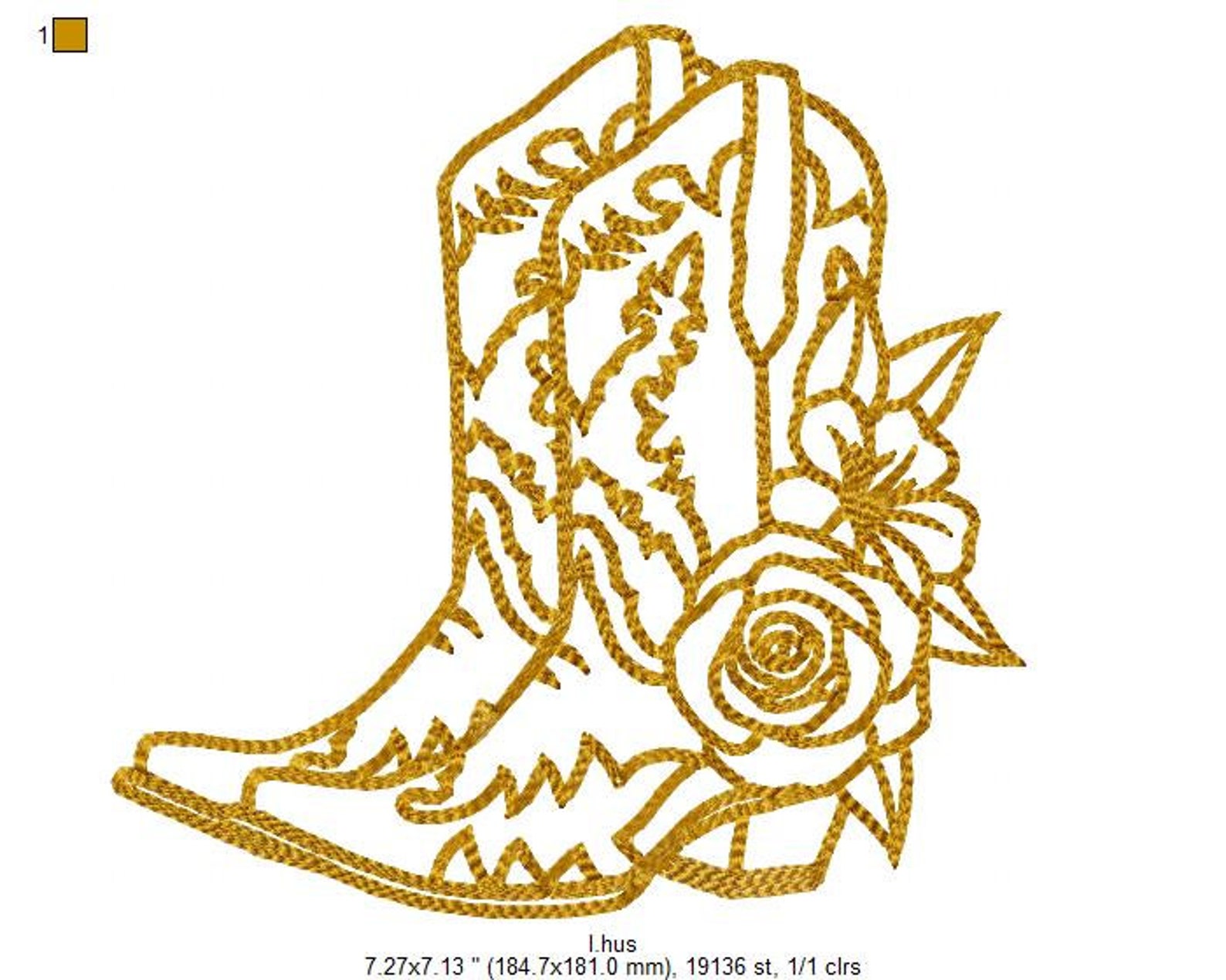 Boots And Flowers Minimal Embroidery Boots And Flowers Minimal Embroidery