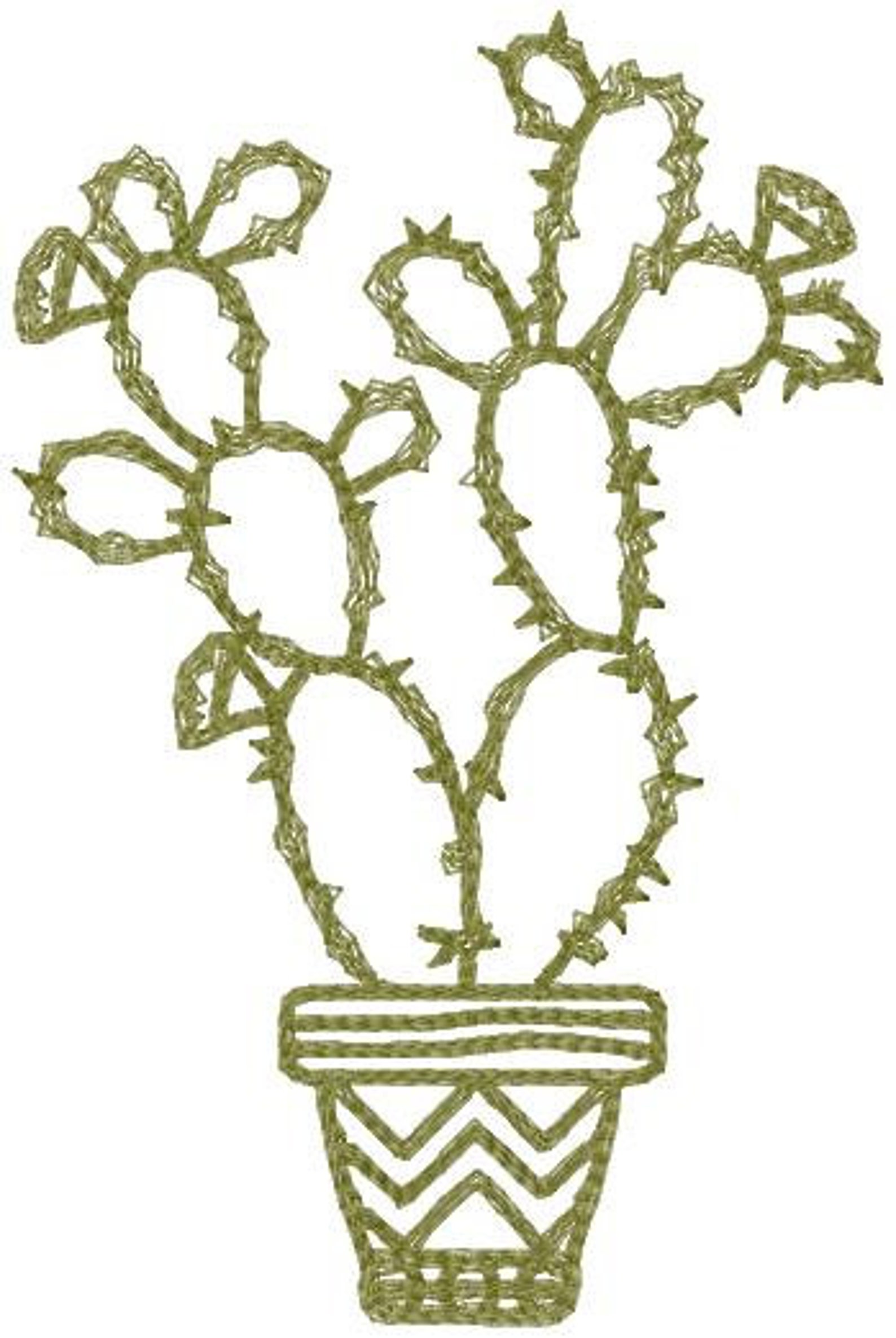Potted cactus machine embroidery designs instantly download  etsy Potted cactus machine embroidery designs instantly download  etsy