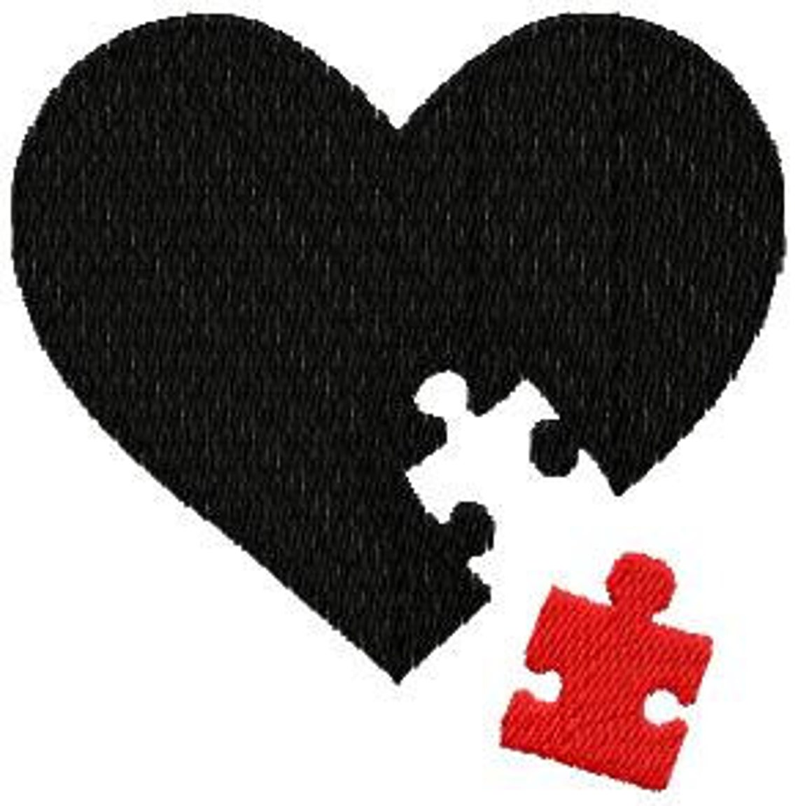 Love puzzle piece of heart machine embroidery designs  etsy Love puzzle piece of heart machine embroidery designs  etsy