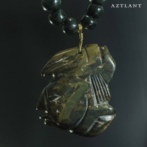 Pakal Green Jade Necklace from Chiapas México