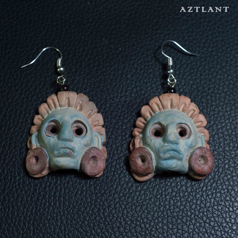 Tlatelolco, M\u00e9xico Xochipilli Earrings,
