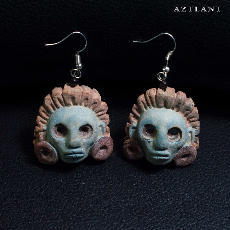 Tlatelolco, M\u00e9xico Xochipilli Earrings,