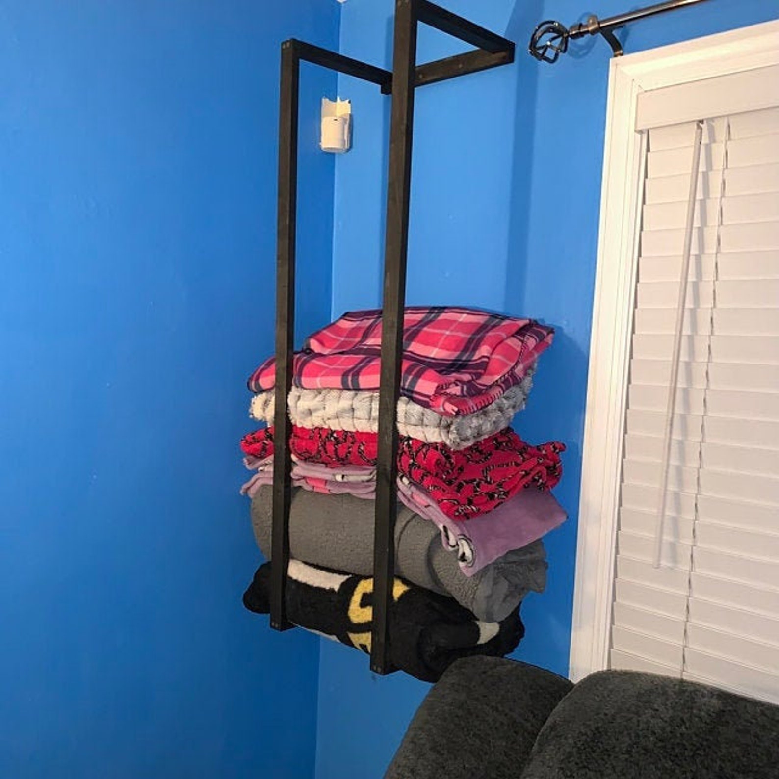 blanket and towel storage