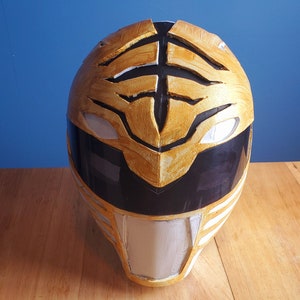 MMPR White Ranger Helmet Foam Pattern template PDF