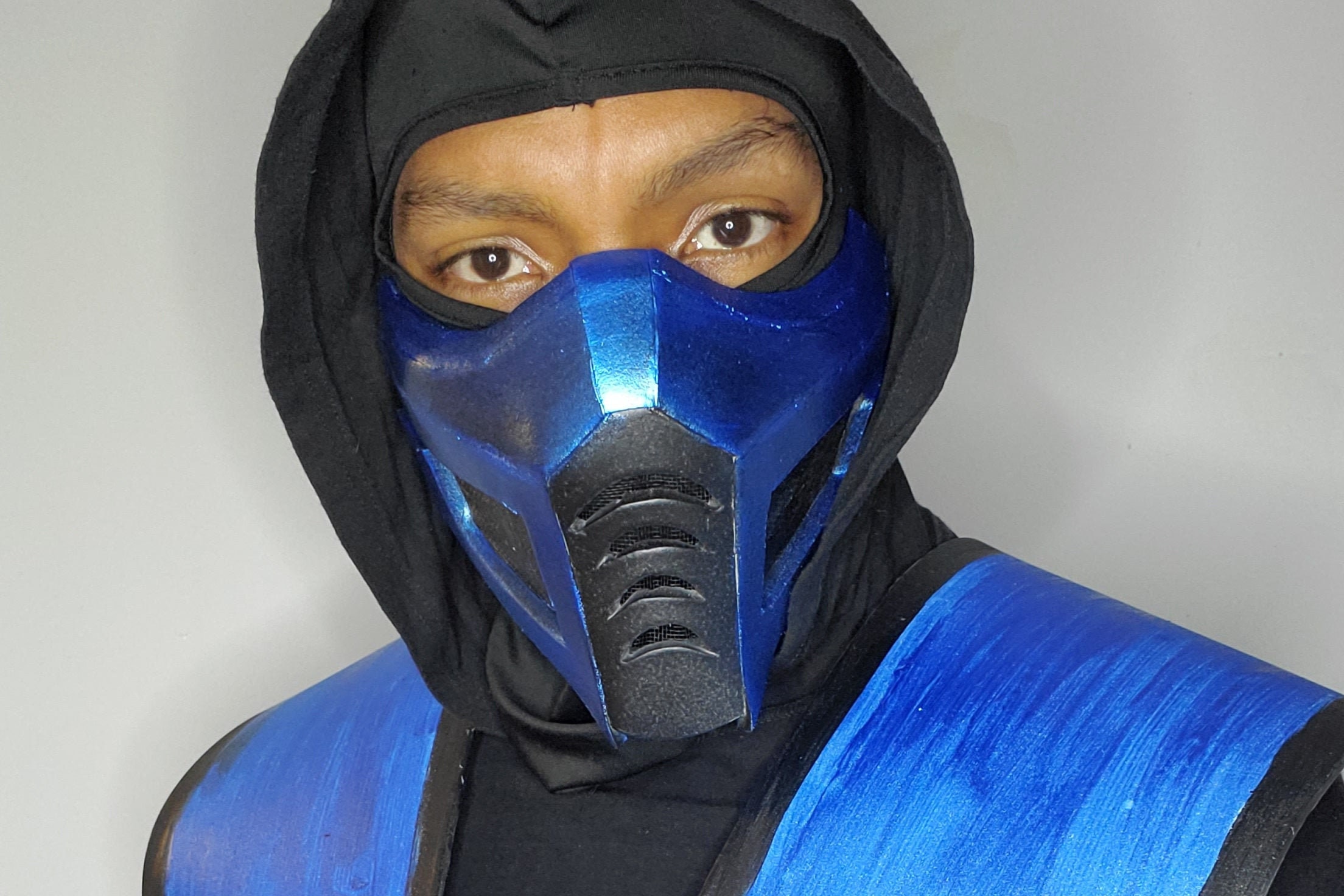 Sub Zero Menpo mask Mortal Kombat Pattern Template Etsy