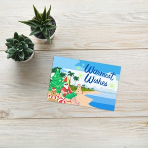 Carte de voeux de plage
