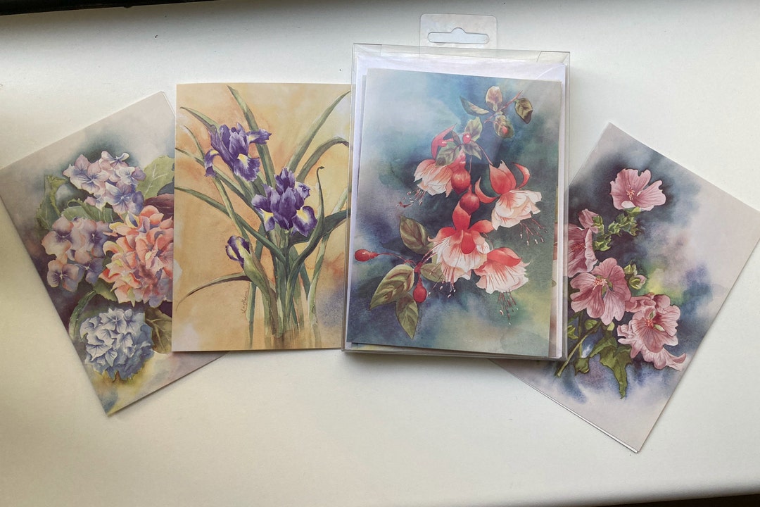 Notelets/cards A6 Pack of 8 With White Envelopes Blank for - Etsy