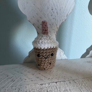 Crochet Boba Bubble Tea Keychain