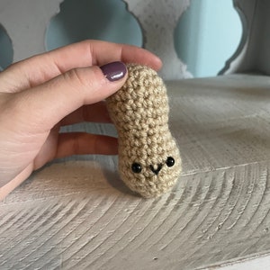 Crochet Peanut Keychain