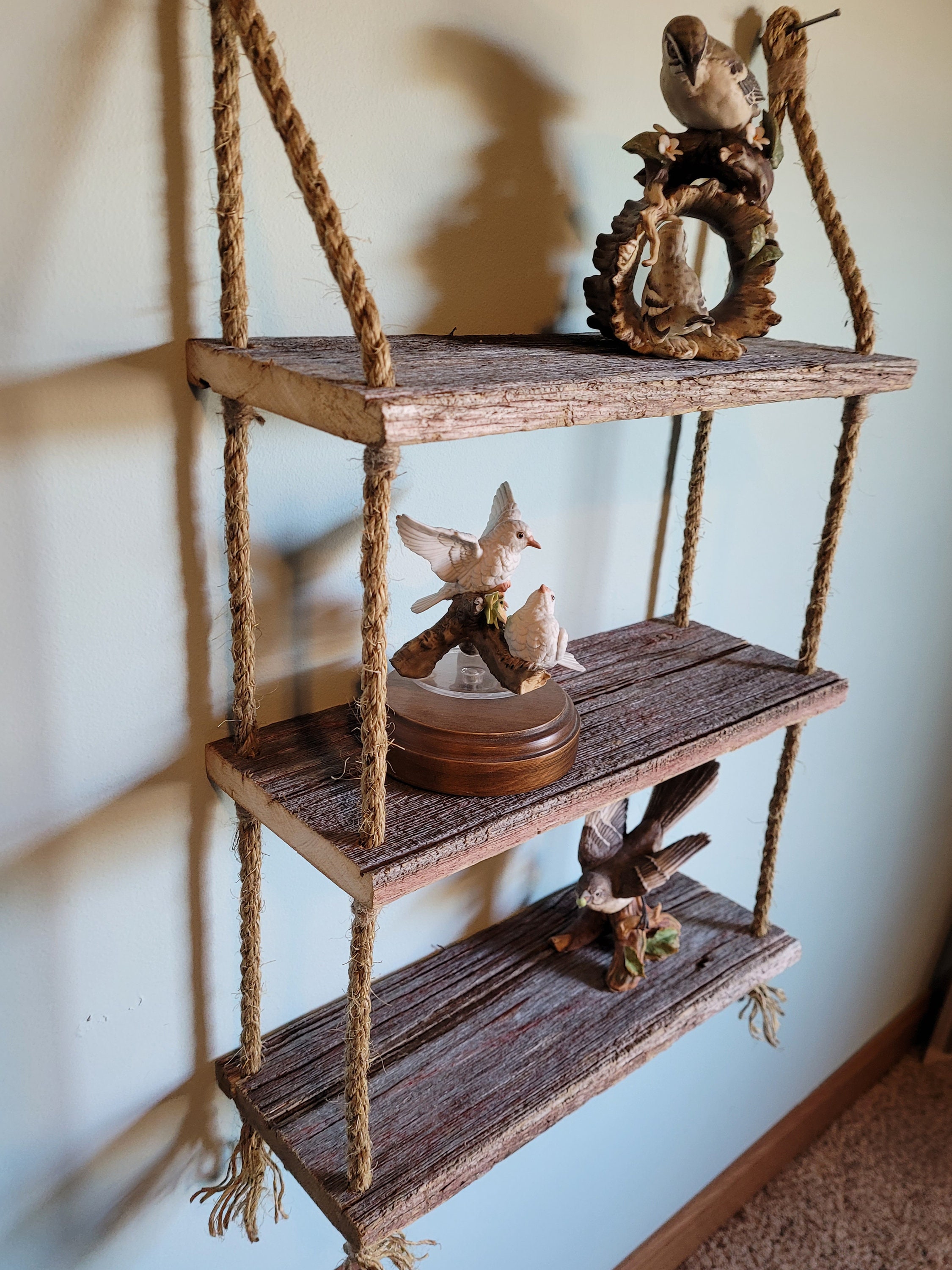 How To Make A Hanging Shelf With Rope at Joshua Simpson blog