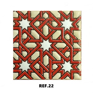 Azulejos de cerámica andaluza 7,5cm 3 , Spanish tiles for DIY, Decorative tiles, mosaic tiles, ceramic tiles, coaster, Spain tiles REF.22