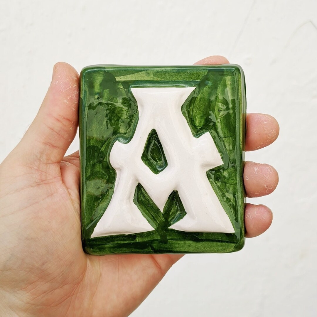 Ceramic Tile Letters and Numbers for Wall Customizable Etsy