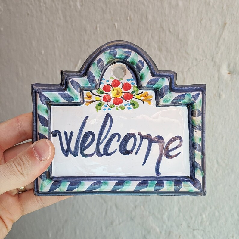 Plaque Traditional Spanish vintage Sign Hand Etsy