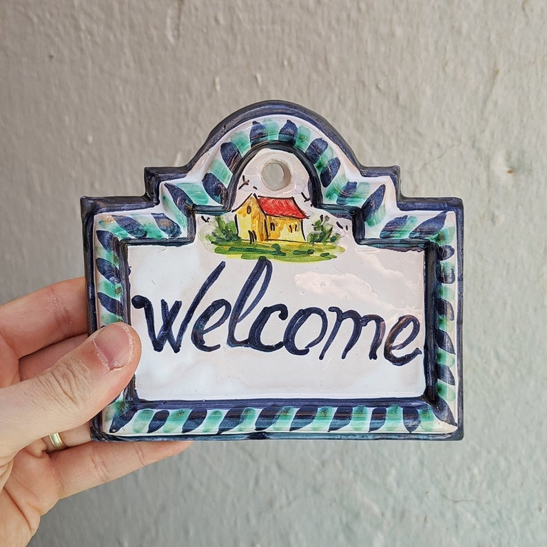 Plaque Traditional Spanish vintage Sign Hand Etsy