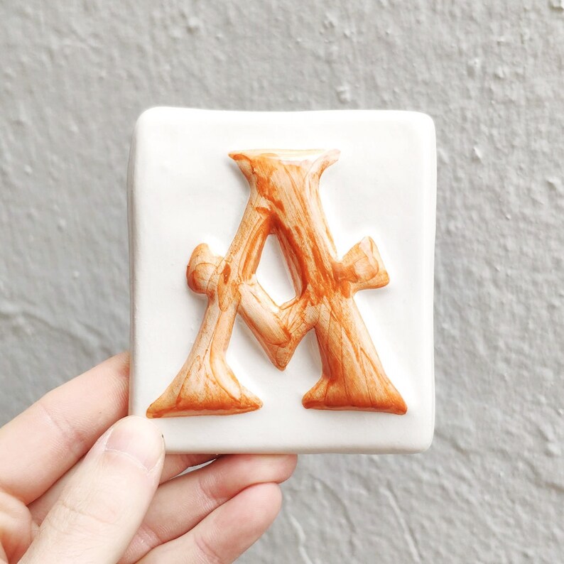 Customizable Ceramic Tile Letters and Numbers for Home Etsy