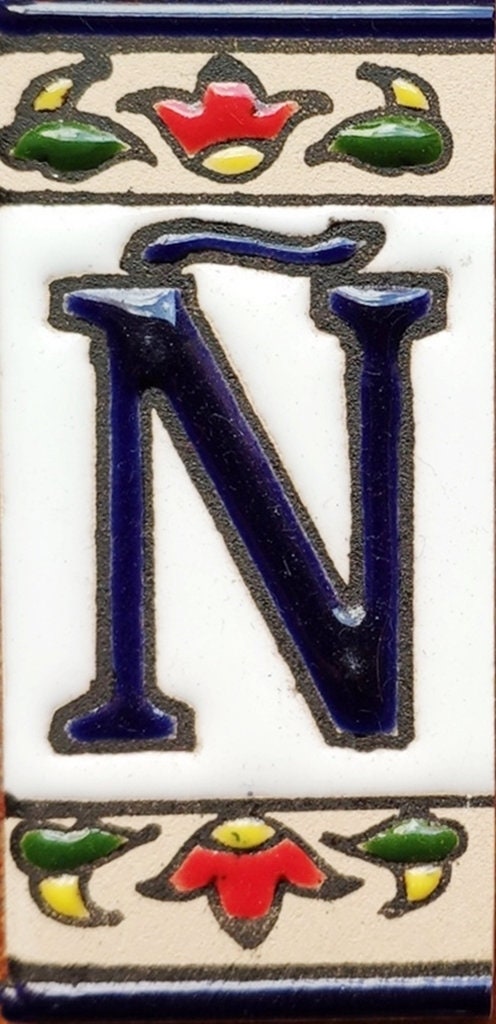 Ceramic wall letters and numbers Enamelled letters and | Etsy