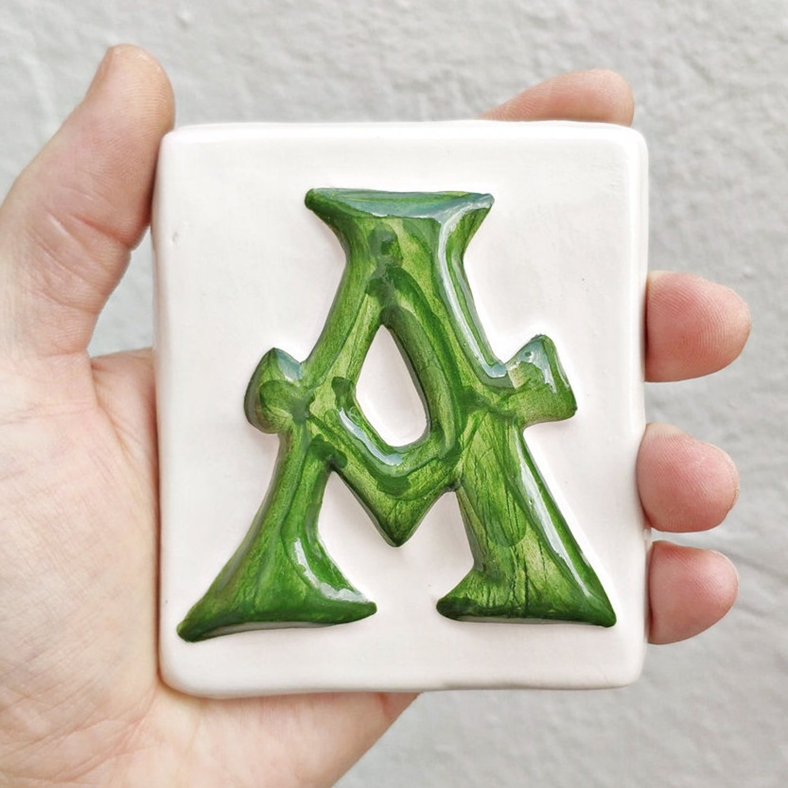 Customizable Ceramic Tile Letters and Numbers for Home Etsy
