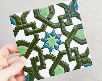 Azulejos de 15cm (6") cerámica andaluza - Spanish tiles for DIY, Decorative tiles, mosaic tiles,  ceramic tiles, coaster, Spain tiles