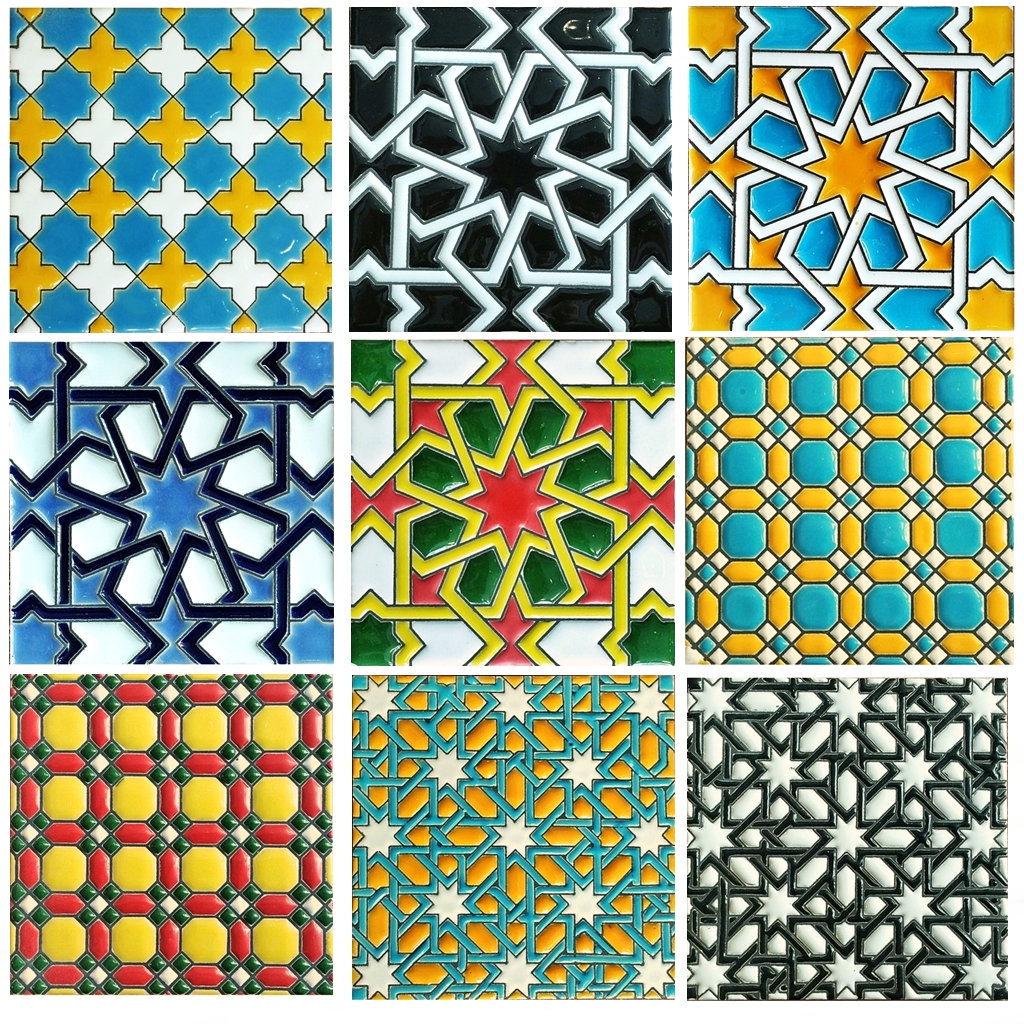 Andalusian Ceramic Tiles 11cm 4 3, Spanish Ceramic Tile