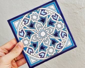Azulejos de 15cm (6") cerámica andaluza - Spanish tiles for DIY, Decorative tiles, mosaic tiles,  ceramic tiles, coaster, Spain tiles