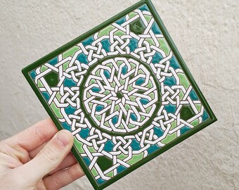 15cm (6") Andalusian ceramic tiles - Spanish tiles for DIY, Decorative tiles, mosaic tiles, ceramic tiles, coaster, Spain tiles