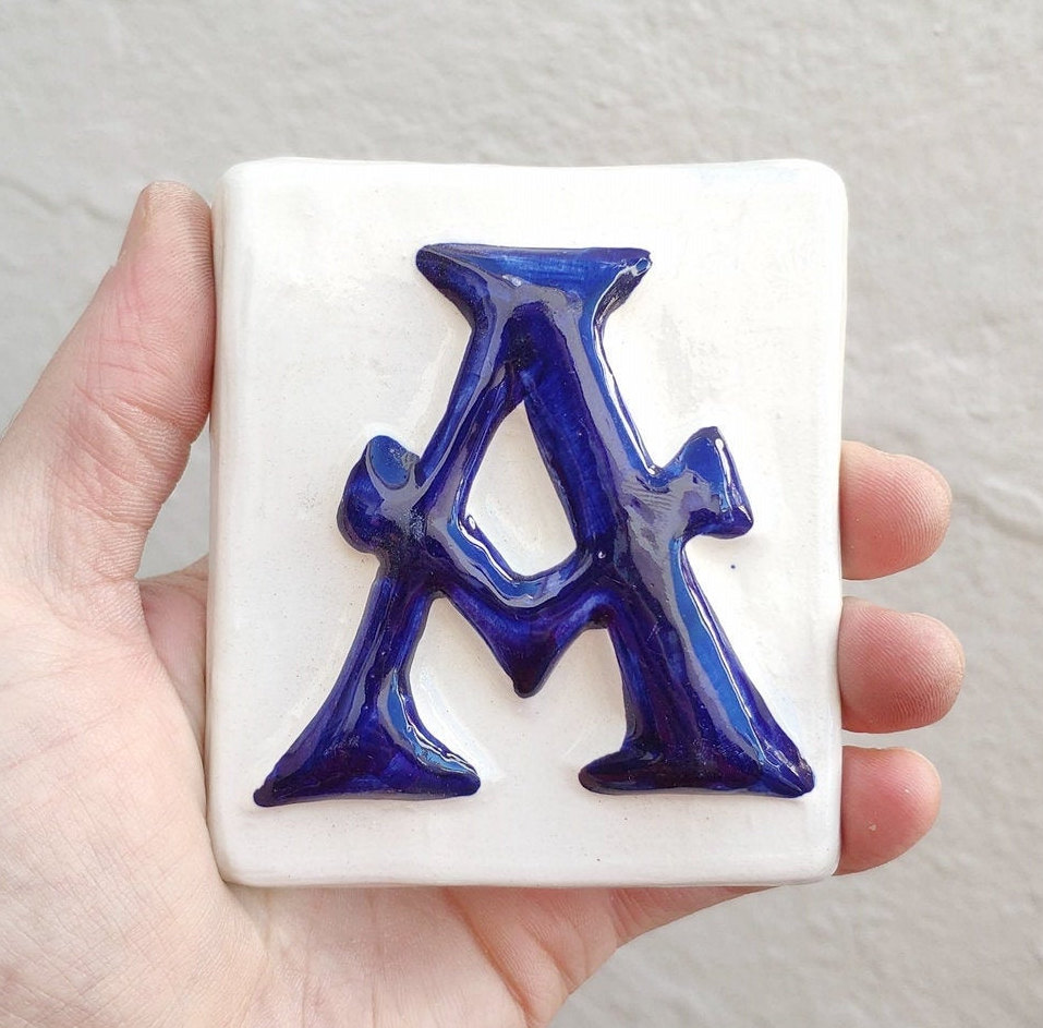 Customizable Ceramic Tile Letters and Numbers for Home Etsy UK