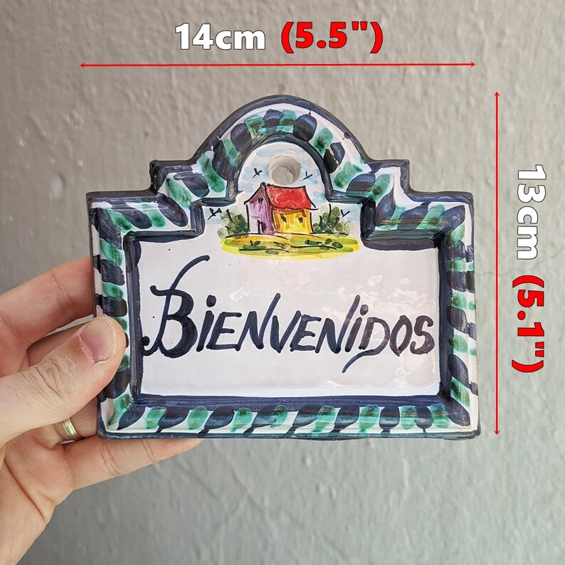 Plaque Traditional Spanish vintage Sign Hand Etsy