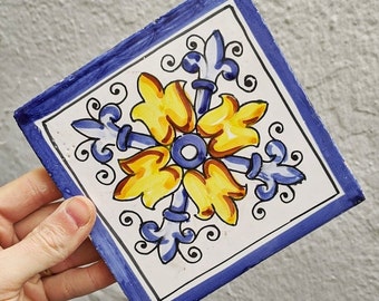 45 carreaux espagnols pour bricolage (mètre carré), fabriqués en Andalousie - carreaux de céramique espagnols DIY, carreaux décoratifs, carreaux de mosaïque.