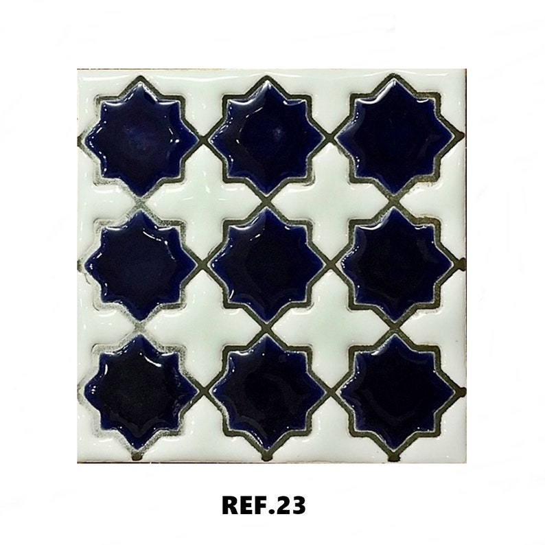Azulejos de cerámica andaluza 7,5cm 3 , Spanish tiles for DIY, Decorative tiles, mosaic tiles, ceramic tiles, coaster, Spain tiles REF.23