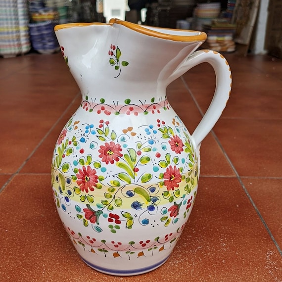 Hand Painted Sangria Pitcher 1 Liter 33oz -  Norway