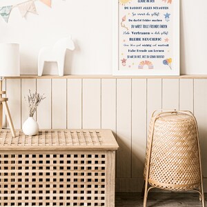 Personalisiertes Einschulungs-Poster - Mutmacher Mit Namen - Affirmations Poster Für Schulanfang