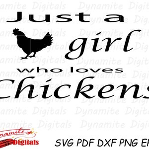 Juste une fille qui aime les poulets, poulet, chic, poulet svg, svg chic, été, fichier de coupe de poulet, fichier de coupe chic, fille svg, SVG, PNG, EPS