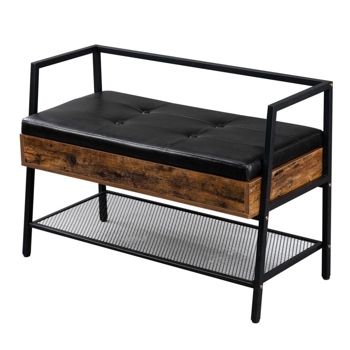 Banco de almacenamiento de zapatos Organizador de banco de | Etsy